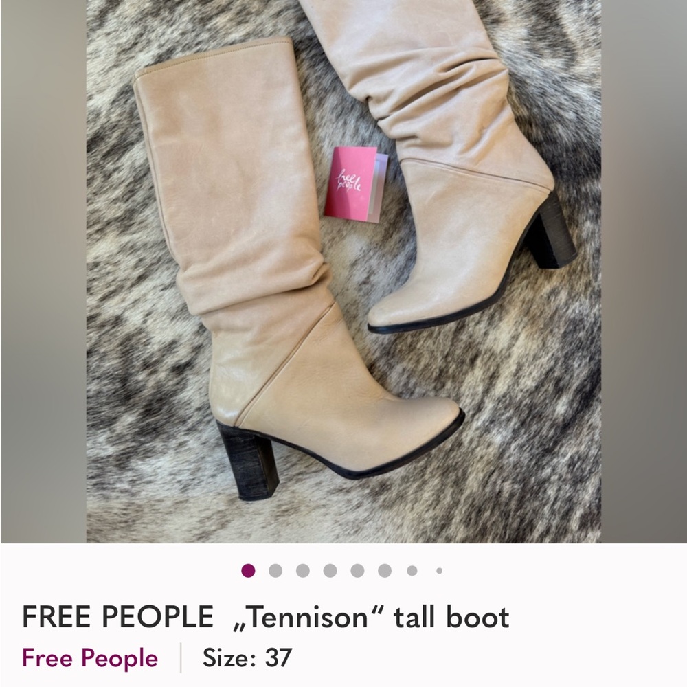 Free People Tan Heeled Boots